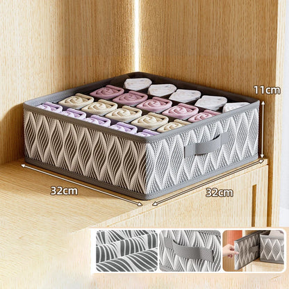 Foldable Underwear &amp; Drawer Organizer Boxes – Closet Storage Set