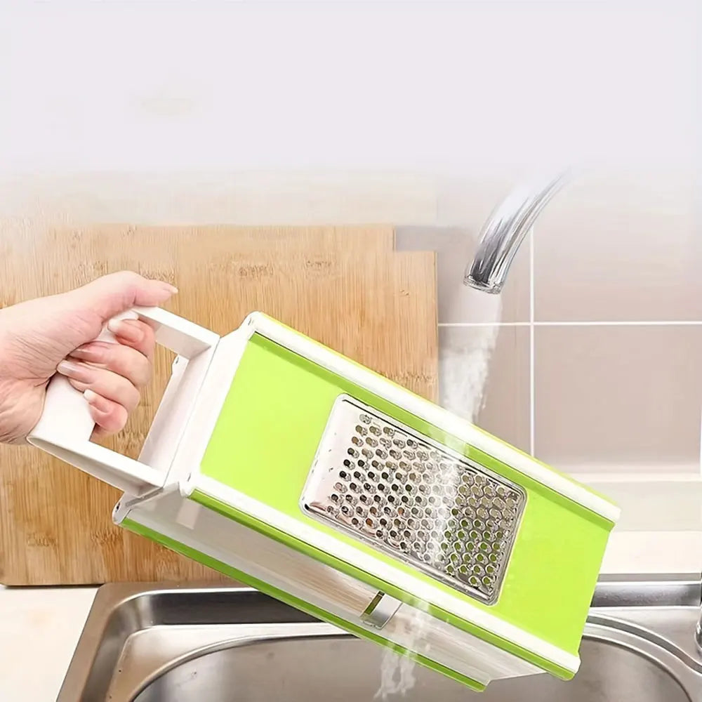 5-in-1 Multifunctional Vegetable Chopper &amp; Slicer – Stainless Steel Blades