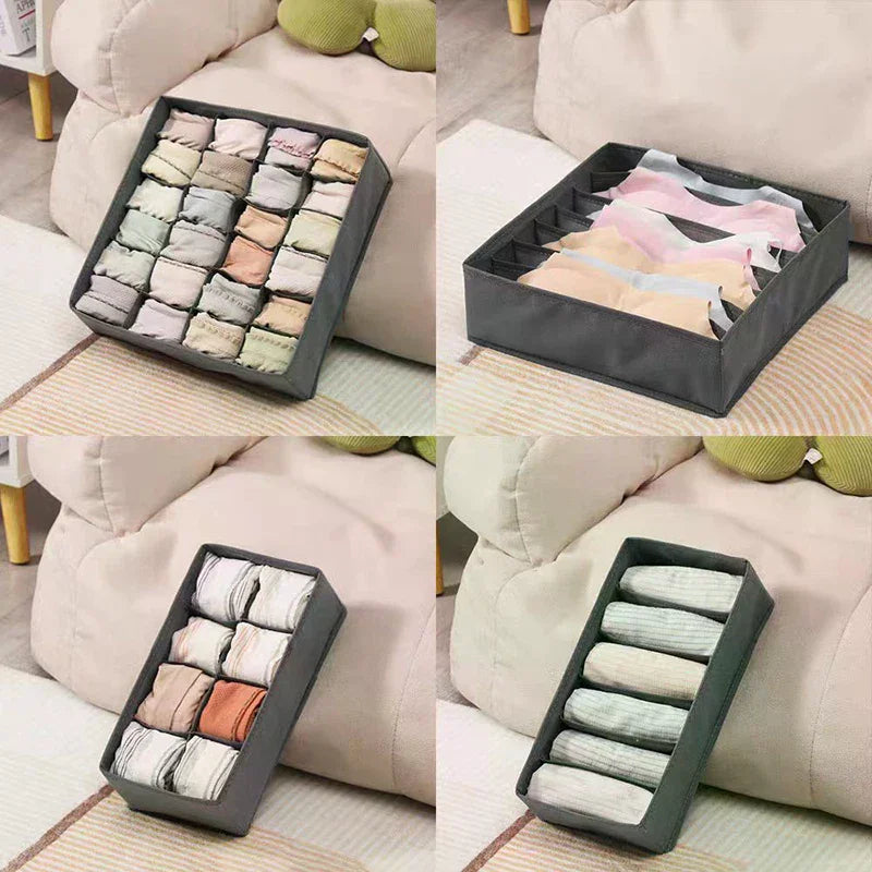 Home wardrobe drawer organizers - clothing, underwear, socks, bra organizers - essential home necessities cabinet organization