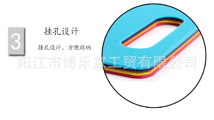 Non-Slip PP Cutting Board for Kitchen – Square Plastic Chopping Board for Vegetables &amp; Fruit, Easy-Clean, Double-Sided, Lightweight Food Prep Board