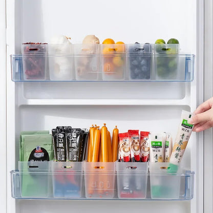 Transparent Refrigerator Organizer Bins (Set of 2)