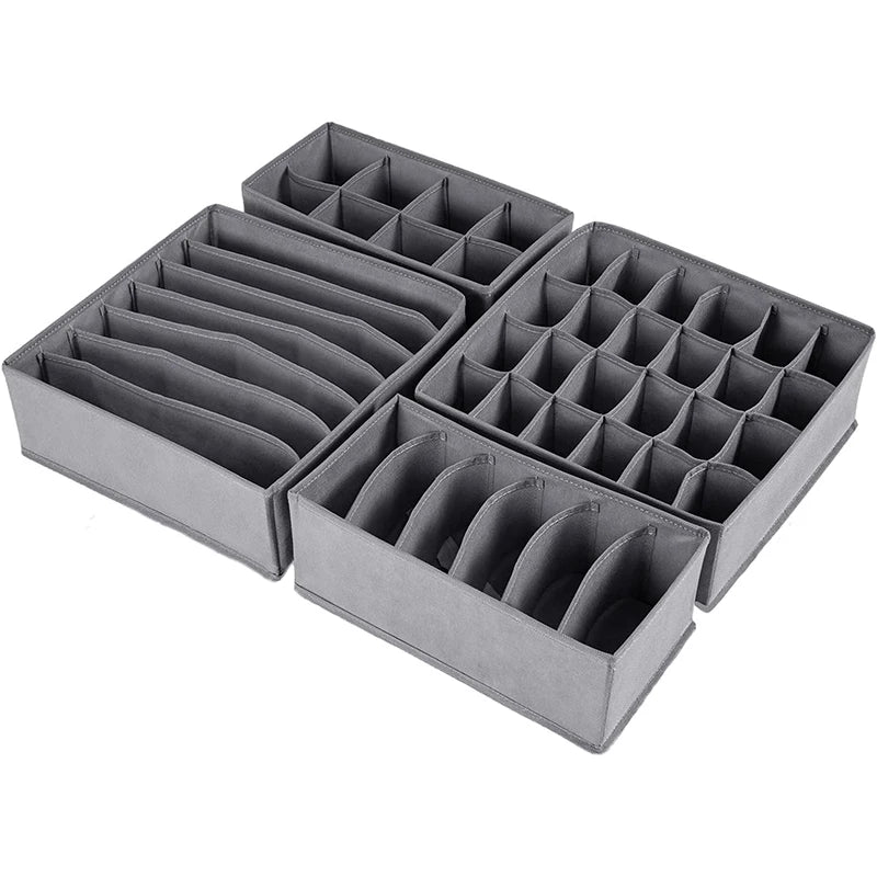 Home wardrobe drawer organizers - clothing, underwear, socks, bra organizers - essential home necessities cabinet organization