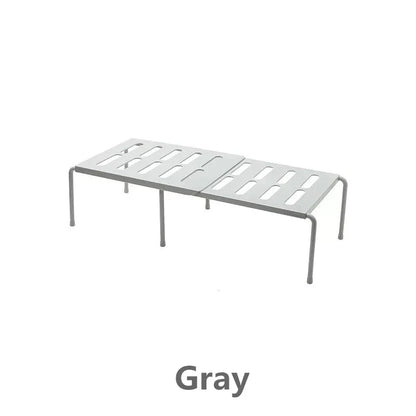 SpaceLift Stackable Cabinet Shelf Riser – Modern Space Saving Organizer