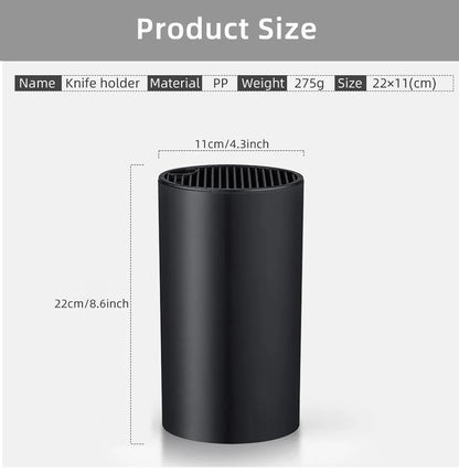 Kitchen Accessories 8.8 inch Kitchen Knife Holder Drainable Chef Knife Stand Plastic Knife Holder Bucket Kitchen Storage Tools