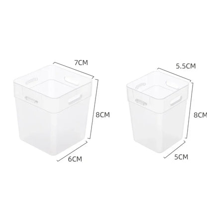 Transparent Refrigerator Organizer Bins (Set of 2)