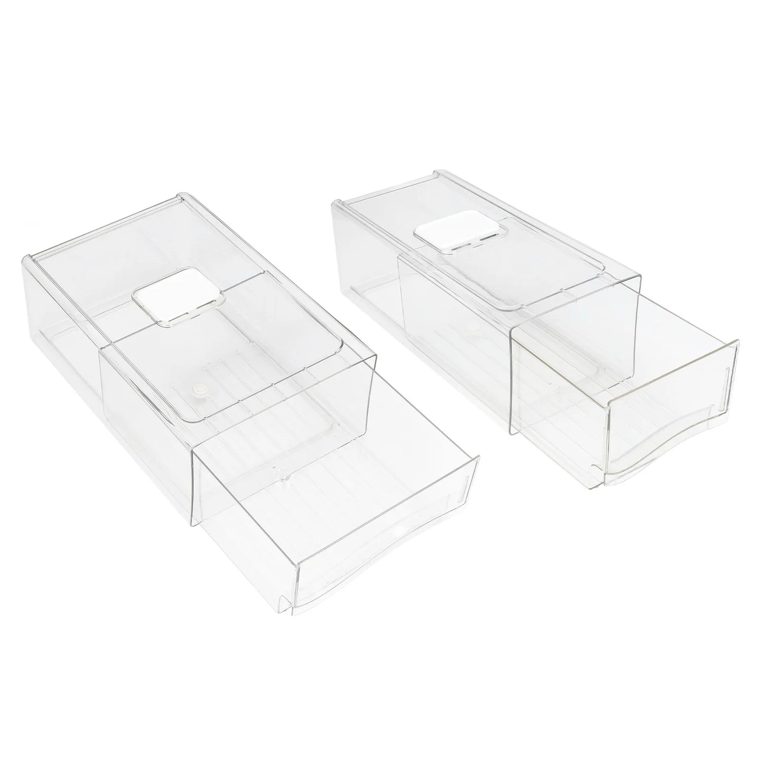 Stackable Refrigerator Organizer with Handle (Single Bin)